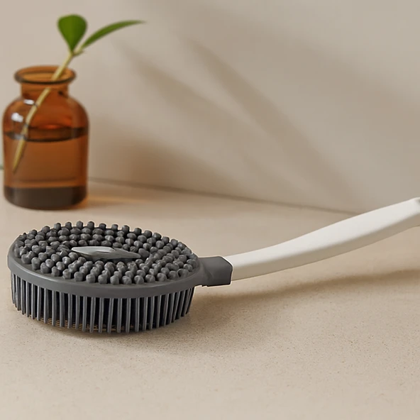 Uzun Saplı Vücut Masaj Fırçası - Banyo Lifi ürün görseli 1