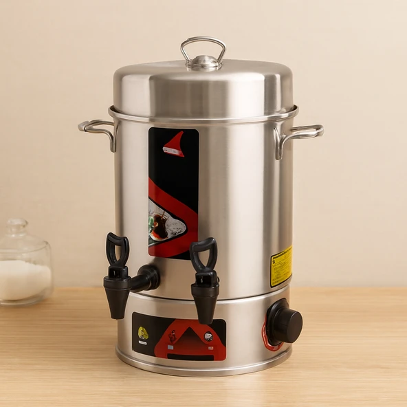 Elektrikli Semaver Çay Makinesi 6 Litre Çift Musluk 1000W (60 Bardak) ürün görseli 1
