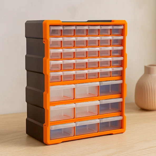 Monoblok Çekmece Seti 38.1X15.7X47.5 Cm 4'Lü Plastik Saklama ürün görseli 1