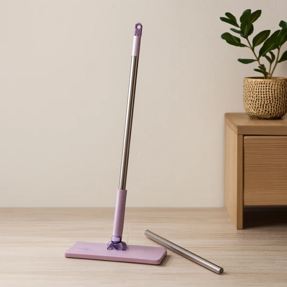 Otomatik Bez Değiştiren 360° Başlıklı Mop - 115 Cm Sap ürün görseli 1