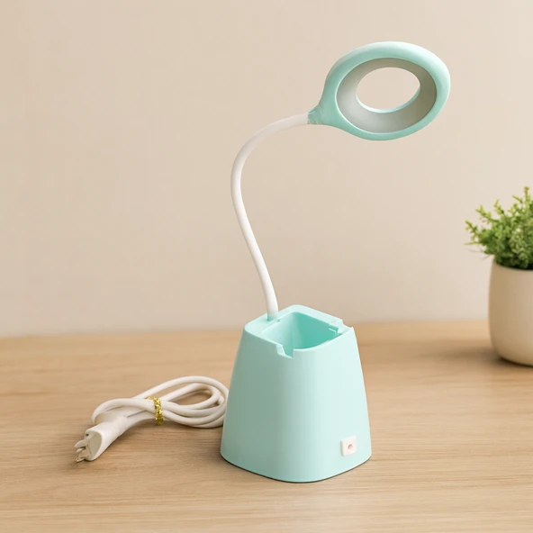 Led Masa Lambası Kalemlikli Ayarlanabilir Kol 2W 780 Lux ürün görseli 1