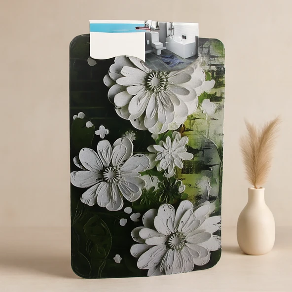 Dikdörtgen Desenli Banyo Paspası 38X58 Cm Su Emici Elastik ürün görseli 1