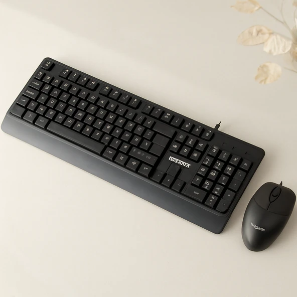 Usb Kablolu Q Klavye & 1200 Dpi Mouse Seti ürün görseli 1