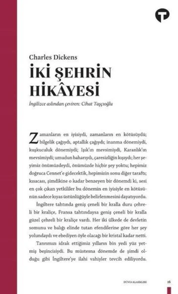 İki Şehrin Hikayesi ürün görseli 1
