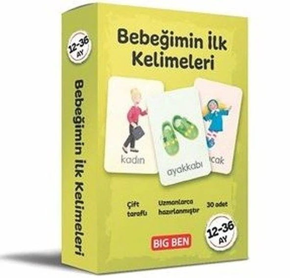 Bebeğimin İlk Kelimeleri Kartları 12 - 36 Ay ürün görseli 1