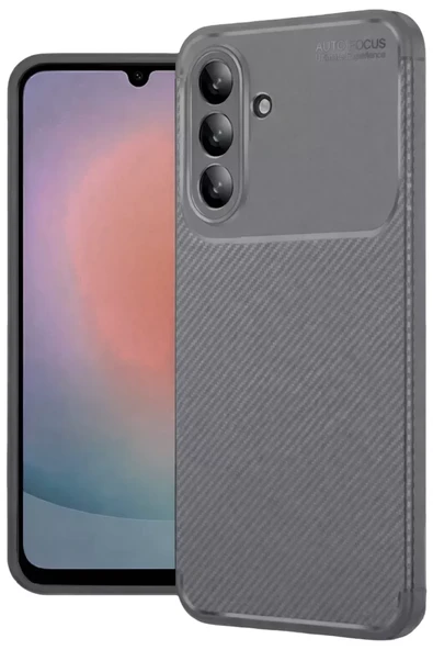 Newface Samsung Galaxy A27 5G Auto Focus Karbon Kapak - Gri ürün görseli 1