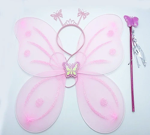 Toz Pembe Renk Kanadı Tacı Sopası 50X37 Cm (5047) ürün görseli 1