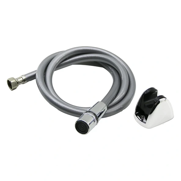Gri̇ Plasti̇k Perlatörlü Taharatmati̇k Hortum 120Cm (5047) ürün görseli 1