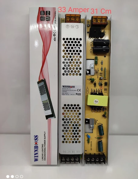 12V-33A-400W-Ip20 Sli̇m Trafo (5047) ürün görseli 1