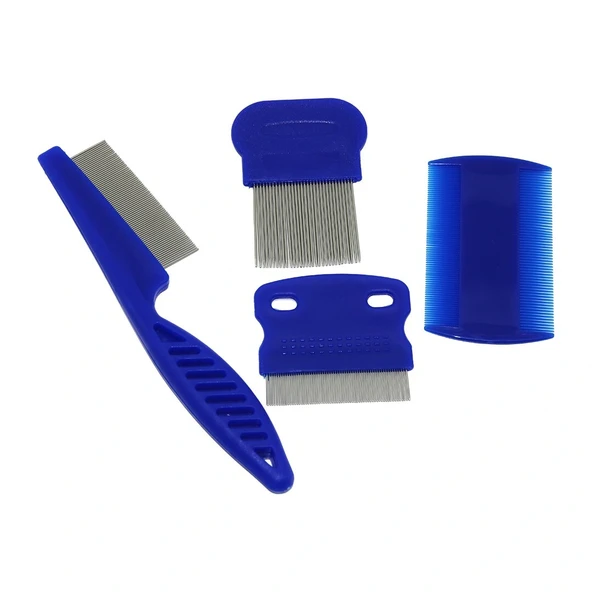 4Pcs Kedi̇-Köpek Pi̇re Bi̇t Tarak Set (5047) ürün görseli 1