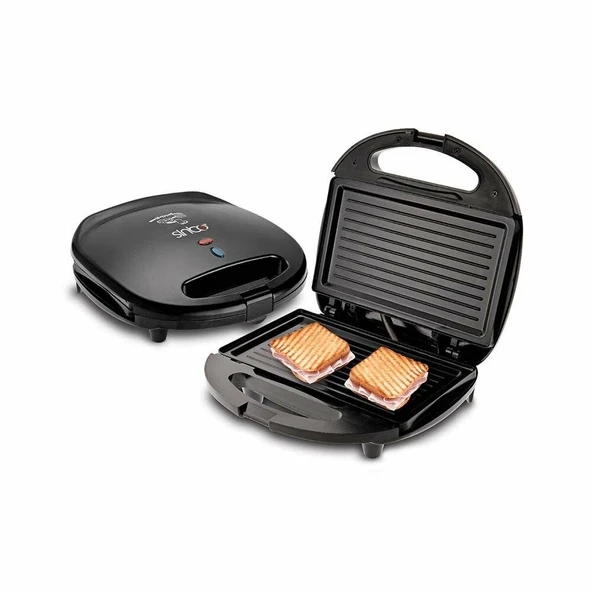 Mi̇ni̇ Grani̇t Elektri̇kli̇ Tost Maki̇nesi̇ 2 Tost Yapişmaz Yüzey 750W Ssm-2513 (5047) ürün görseli 1