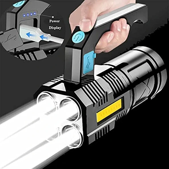 5W Usb Şarjlı El Feneri (5047) ürün görseli 1