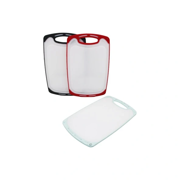 31X20Cm Küçük Plasti̇k Kesi̇m Panosu Kaymaz Si̇li̇kon Kenarlik - 10Mm Kalinlik (5047) ürün görseli 1