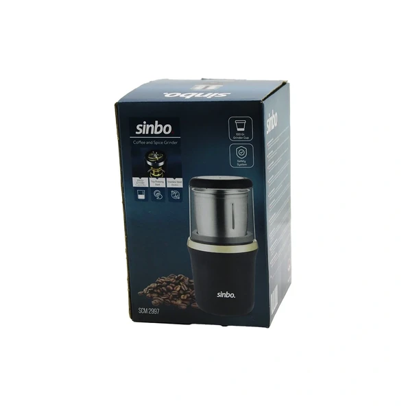 Kahve - Baharat Öğütücü Çeli̇k - Öğütme Haznesi̇=100Gr 200W Bas Çaliştir Kapak=Mi̇ka Kri̇stal Pls Scm-2997 (5047) ürün görseli 1