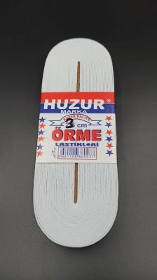 Beyaz - 3Cm Paça Lasti̇k Yassi Geni̇ş 10Mt. (5047) ürün görseli 1