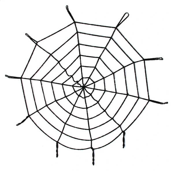 Halloween Cadılar Bayramı Örümcek Ağ Dekor Siyah 1.5 Metre (5047) ürün görseli 1