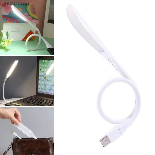 Usb Girişli 14 Ledli 3 Kademeli Dokunmatik Masa/Kitap Okuma Lambası Ledi Beyaz (5047) ürün görseli 1