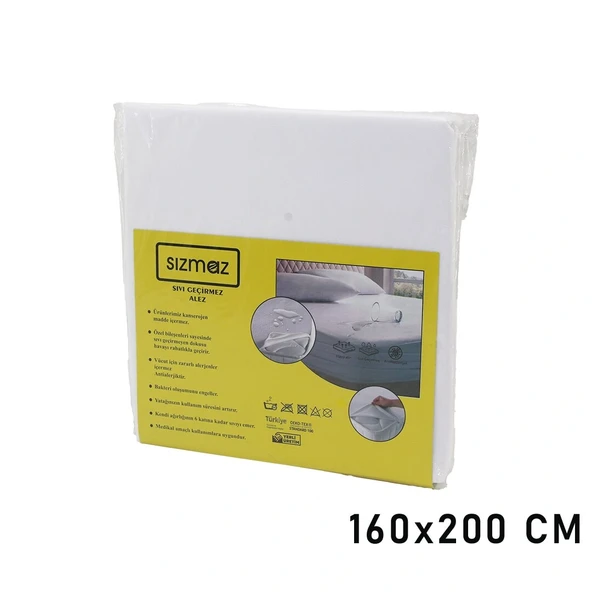 Çi̇ft Ki̇şi̇li̇k Yatak Sivi Geçi̇rmez Alez 160X200Cm Hava Alir Anti̇bakteri̇yel Anti̇alerji̇k (5047) ürün görseli 1