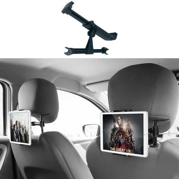 Oto Koltuk Arkası Telefon Tutucu Ayarlanabilir 360 Derece Dönebilen Pratik Stand (5047) ürün görseli 1