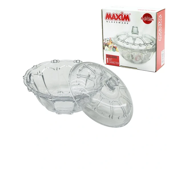 Cam Şekerli̇k Cam Kapakli Çap: 13.5Cm - Y: 5.2--9.5Cm (5047) ürün görseli 1