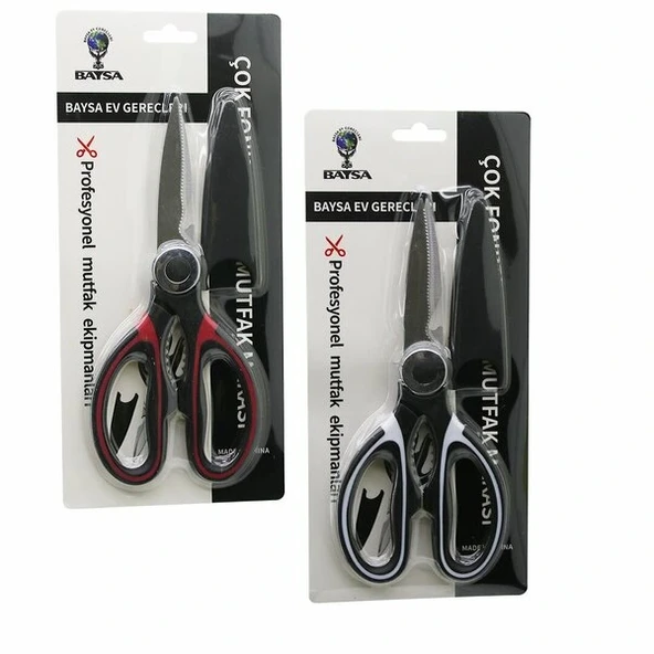 Çok Amaçli 4In1 Mutfak Makasi 20Cm -Kiracak - Açacak- - Makas - (Makas Ağzi Plasti̇k Kapak) (5047) ürün görseli 1