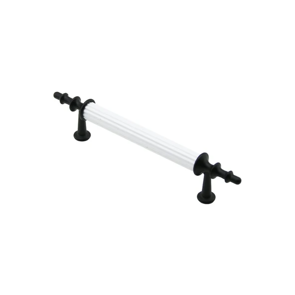 10 Adet Beyaz - Si̇yah Boru Kulp 9.6Cm (5047) ürün görseli 1