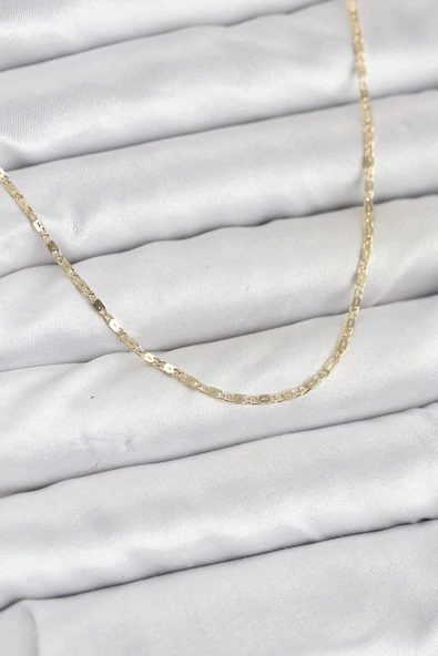 Cm 14K Gold Renk Ezme Zincir Model 60 Cm Kadın Kolye ürün görseli 1