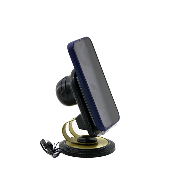 2In1 Bt Speaker Hoparlör = 5W Şarjli - Masa Üstü Telefon Tutacak = 360° Dönen Stand - Oynar Metal Ayak (5047) ürün görseli 1