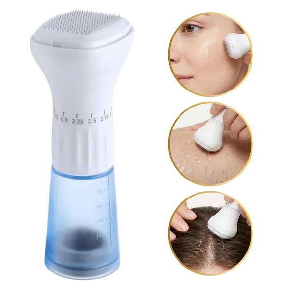 140 İğneli Hazneli Dermaroller – 0-3 Mm Ayarlı Dermaroller Mikro İğneli Saç, Cilt Vücut Bakım Aparatı (5047) ürün görseli 1