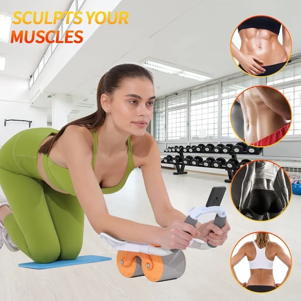 Ultimate Sup, Abs Tekerlekli Silindir, Abs Egzersizi, Silindirli Egzersiz, Fitness Ekipmanı (5047) ürün görseli 1