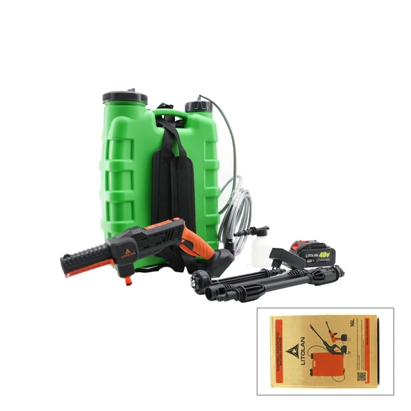 16Lt Elekti̇ri̇kli̇ Oto - Araç Yikama Tabancasi - Pompasi Püskürtücü 4.8V Ewasher (5047) ürün görseli 1
