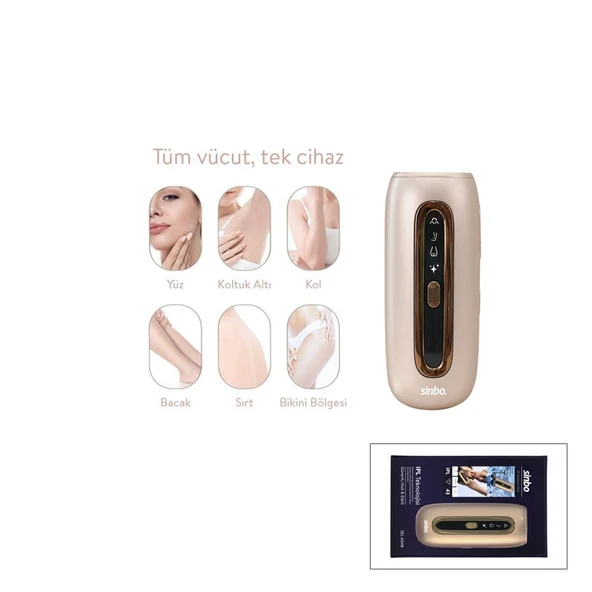 Ipl 3İn1 Buz Epi̇latör - Epi̇lasyon Ci̇hazi 9 Kademe - Lcd Ekran Tüm Vücut Uygun Sel-6048 (5047) ürün görseli 1