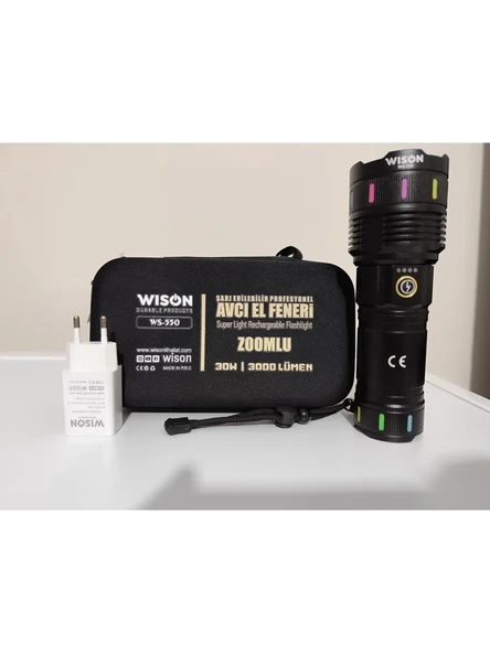 Ws-550 3000 Lümen Zoomlu Profosyonel El Feneri (5047) ürün görseli 1