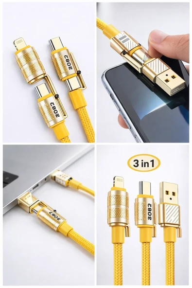 4In1 Hızlı Data Kablosu / / Micro Usb Pl-8631 (5047) ürün görseli 1