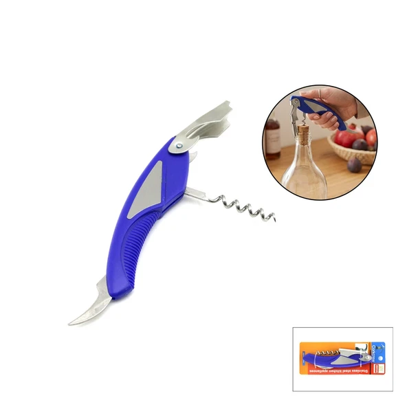 Metal - Plasti̇k Gövde Ti̇rbuşon Açacak Yan Model (5047) ürün görseli 1
