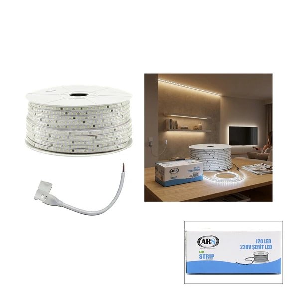 100Mt 6500K - Beyaz Mekan Şeri̇t Led 220V 120Led Ars-348985 (5047) ürün görseli 1