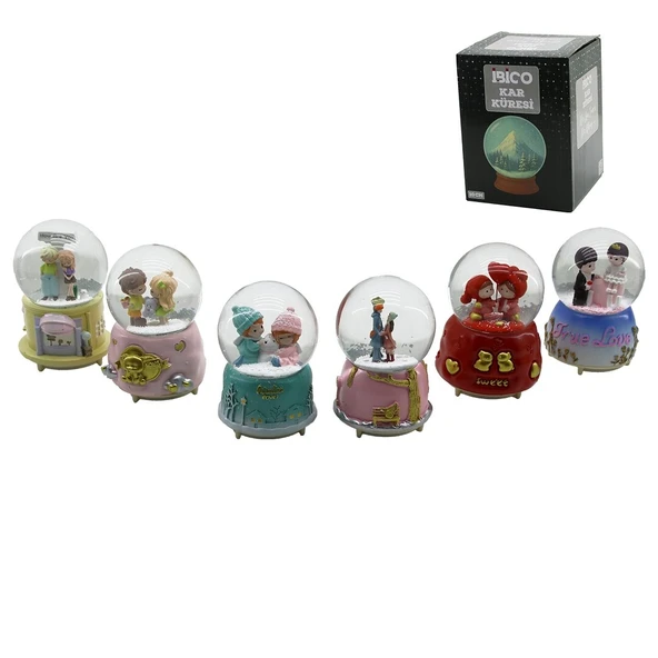 Büyük Boy - 10Cm Pi̇lli̇ - Işikli Müzi̇kli̇ Kar Küresi̇ Cam İnsan Fi̇gürlü - Desen Mi̇x Renkli̇ Herhangi̇ Bi̇r Tanesi̇ Gönderi̇li̇r (5047) ürün görseli 1