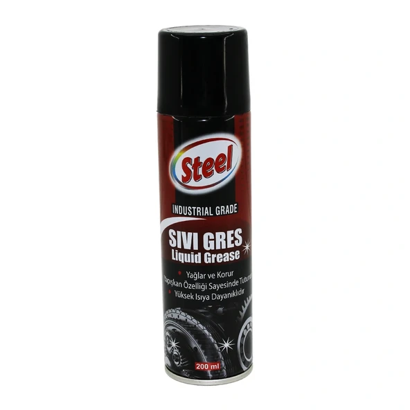 Steel St-1304 Sivi Sprey 200Ml Yağlar - - Isiya Dayanikli (5047) ürün görseli 1