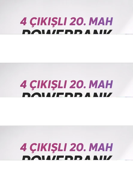 4 Çıkışlı 20.000 Mah Taşınabilir Çoklu Giriş ürün görseli 1