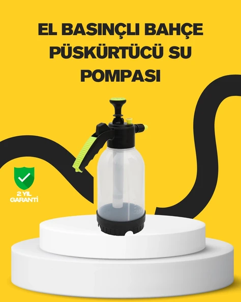 Köpük Püskürtücü 2 Litre Dayanıklı Manuel Basınçlı Yıkama Şişesi ürün görseli 1