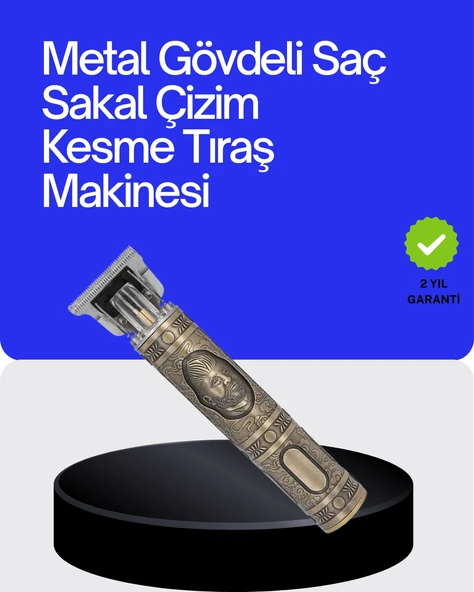 Kompakt Tasarımlı, Güçlü Motorlu Saç Sakal Kesme Makinesi 4 Kılavuz Tarak ürün görseli 1