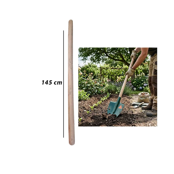 Ahşap Kürek Sap 145Cm (5047) ürün görseli 1