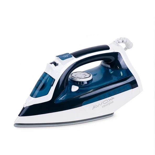 Koyu Mavi̇ - Beyaz Buharli Ütü Serami̇k Taban - 360° Hareketli̇ Kablo - Buhar Ayarlama 2100W Steamplus-1716 (5047) ürün görseli 1