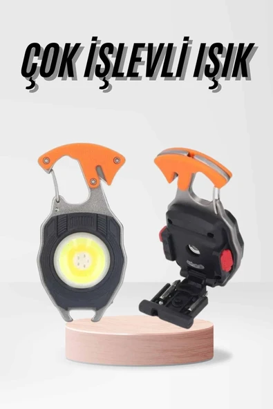 Çok İşlevli Acil Durum Işığı Usb Şarjlı Cep Feneri 7 Farklı Mod ürün görseli 1