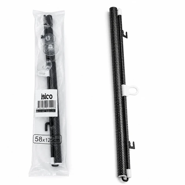 58X125Cm Oto-Araç - Ev - Ofi̇s Cam Paneli̇ Güneşli̇k Pvc Perde Makarali Aç-Kapa Vantuzlu Montaj (5047) ürün görseli 1