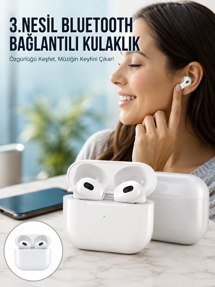 3.Nesil İos 5.0 Beyaz Çağrı Cevaplama ürün görseli 1