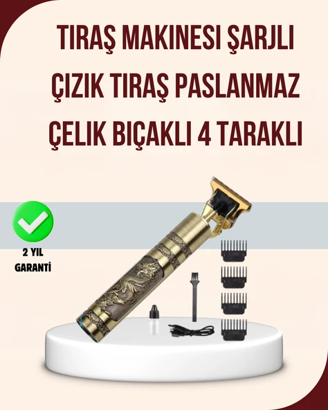 Titreşim Motorlu Erkek Saç Sakal Düzeltici ürün görseli 1
