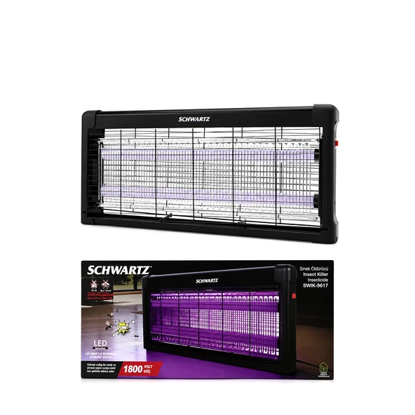 Si̇nek Öldürücü Ciz Ci̇hazi Maki̇ne 2Pcs Led Floresan 100M2 Etki̇li̇ 1800V 54X23.5Cm Swik-9617 (5047) ürün görseli 1