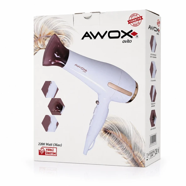 Beyaz Avi̇to Saç Kurutma Maki̇nesi̇ 2200W 1407 (5047) ürün görseli 1