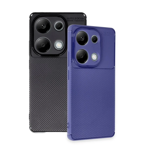 13 4G Auto Focus Karbon Kapak - Siyah - Resim 3